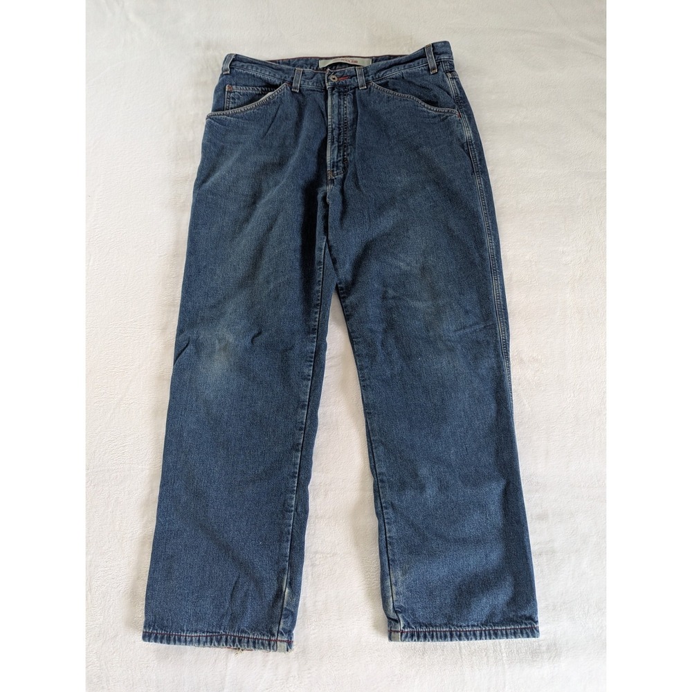 VTG GAP Blue Jeans Carpenter Style Flannel Lined Mens Relaxed‎ Fit Denim Pants